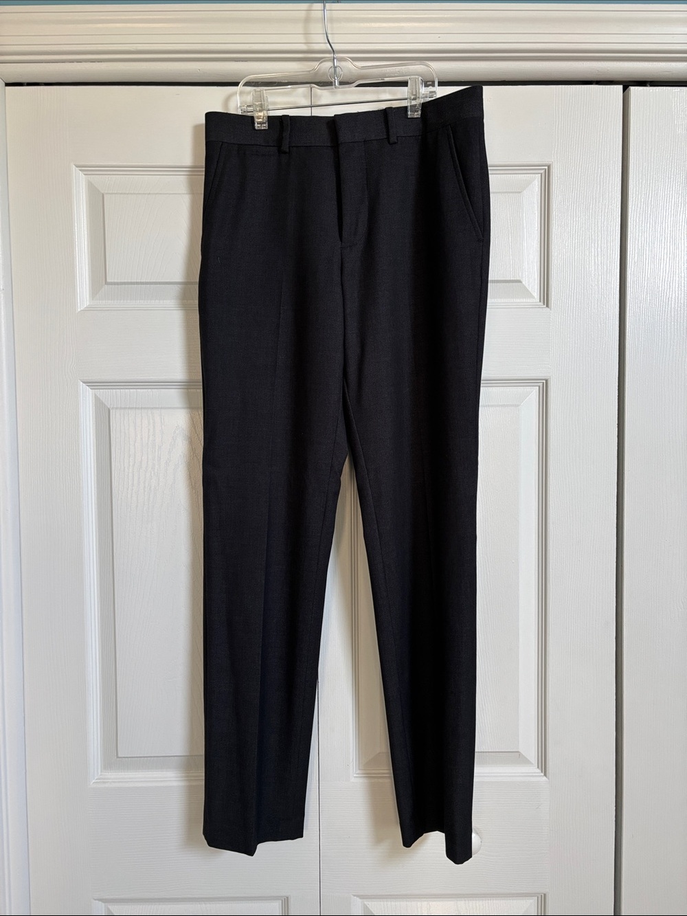 jf j.ferrar Men's Black Tailored Dress Pants
